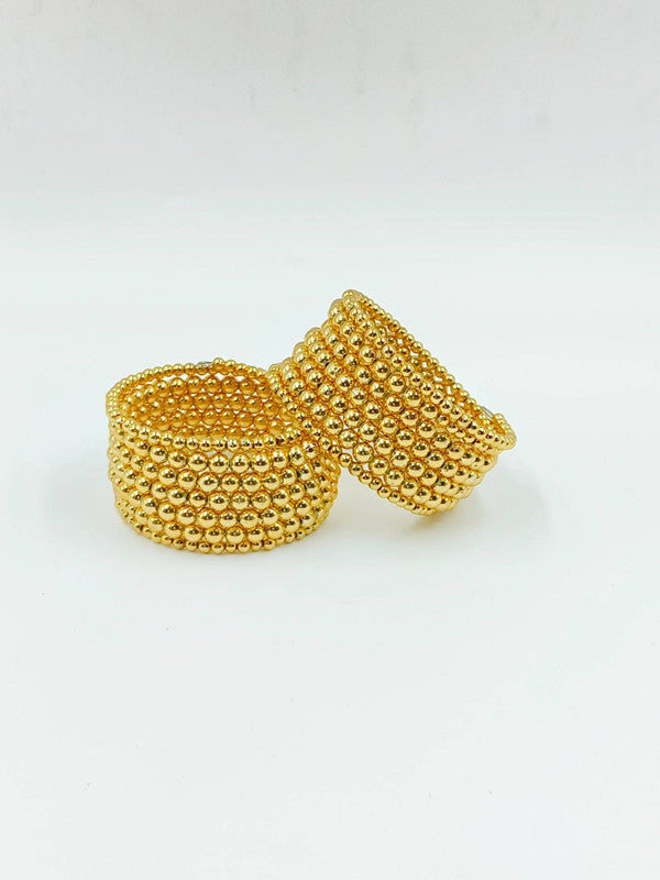 Choko Bangles Set for Babies and Girls - Beaded - Gold - Diwali