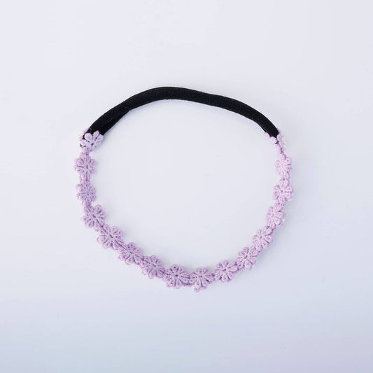 Choko Floral Pearl Hairband for Girls - Lavender
