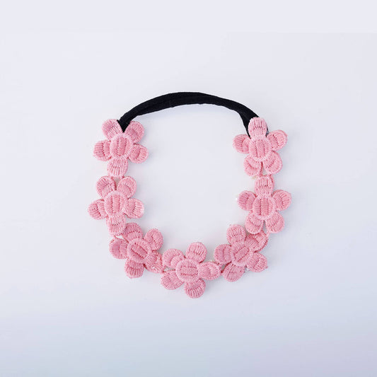 Choko Rhinestone Hairband for Girls - Red and Silver