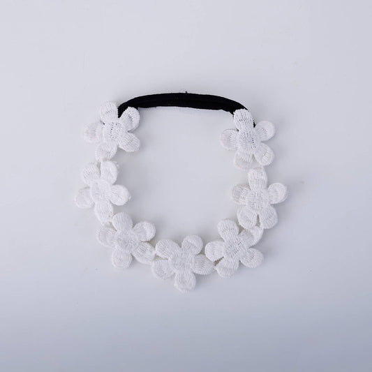 Choko Embroidered Floral Hairband for Girls - Pastel Green