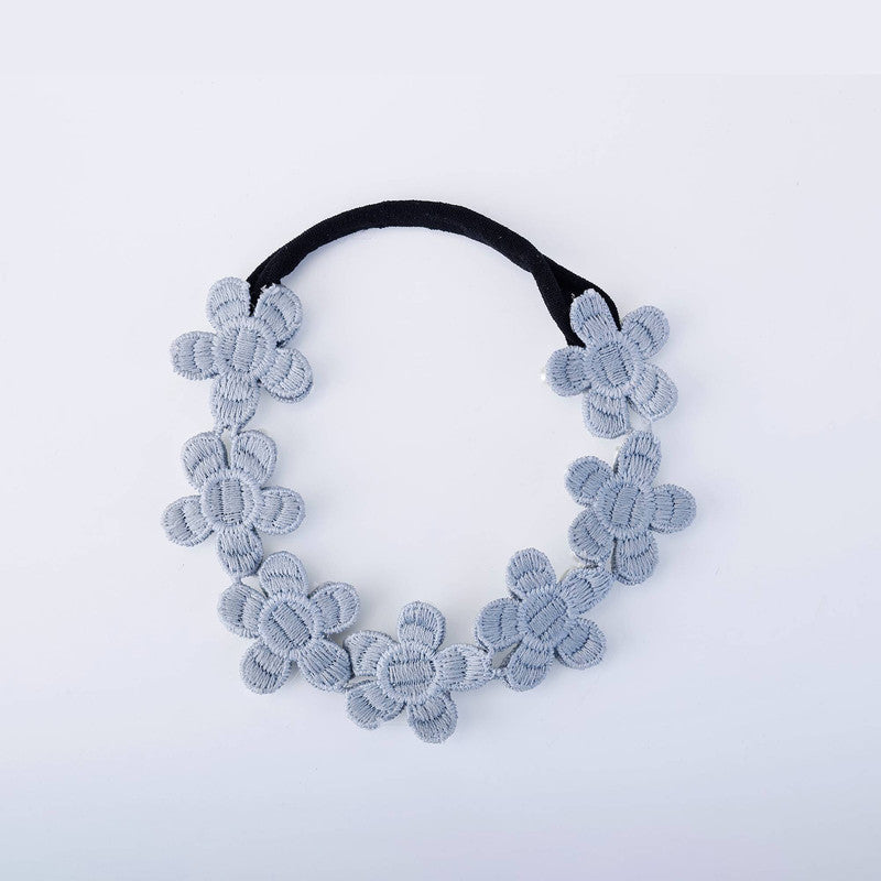 Choko Pearl Flower Hairband for Girls - White