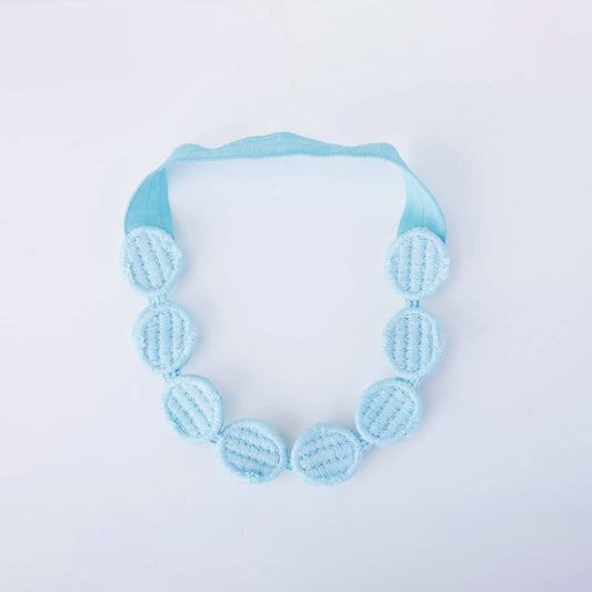 Choko Pearl and Rhinestone Hairband for Girls - Silver