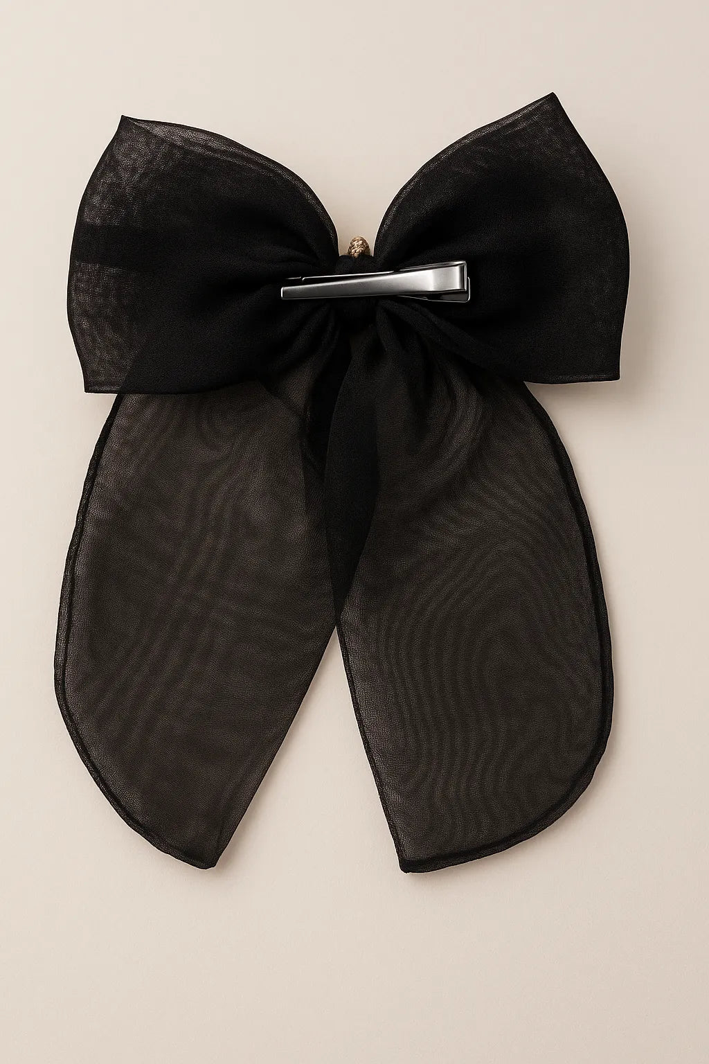Choko Gothic Bow Hair Clip for Girls - Black