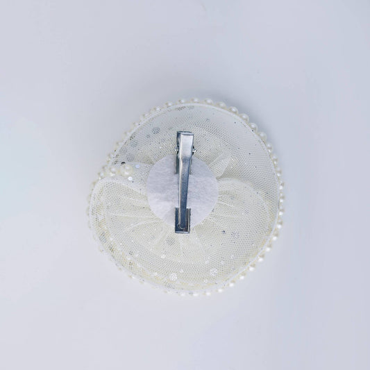 Silver Sparkle Birthday Hair Clip for Baby Girls