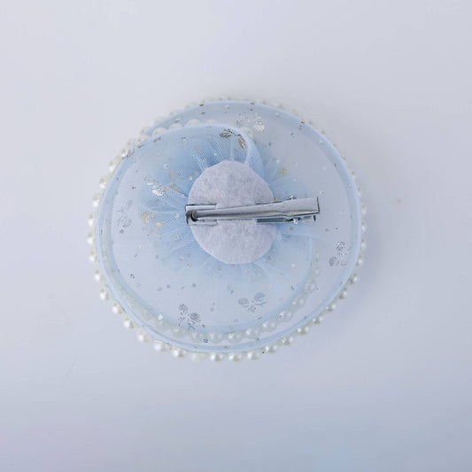 Choko Golden Shimmer Pearl Bloom Hairclip - Blue