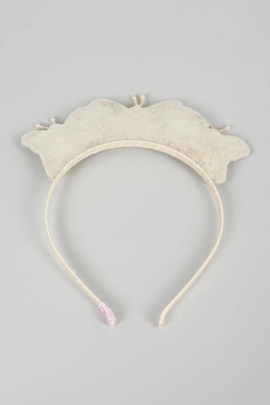 Sterling Butterfly Jewel Hair Band - Silver