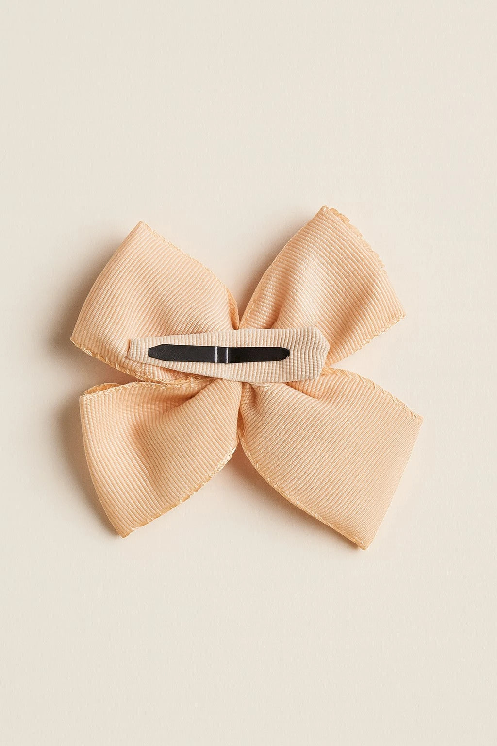Choko Sequined Bow Hair Clip for Girls — Peach - Choko