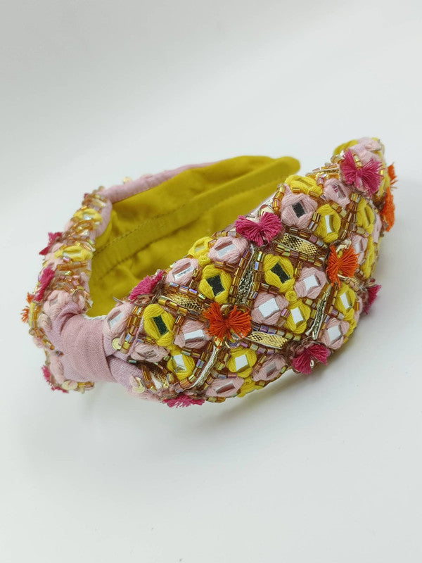 Ethnic Beauty EmbroideRed Headband