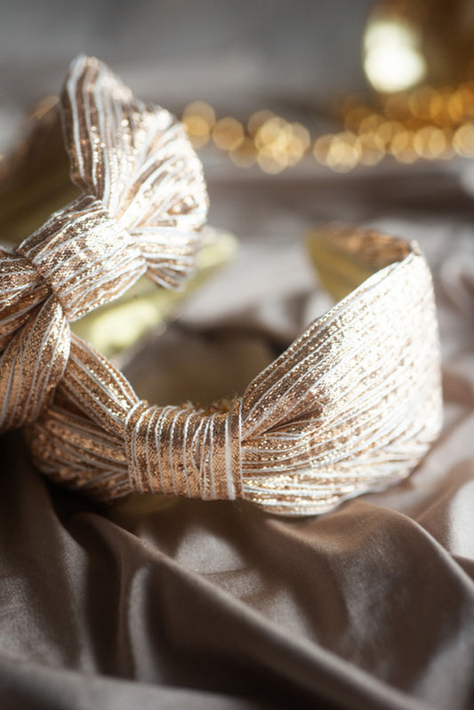 Gleaming Gold Shimmer Headband for Girls & Kids - 1 pc