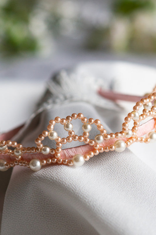 Pink Allure Crown Hairband for Girls & Kids - Poetic Autumn Light - Choko