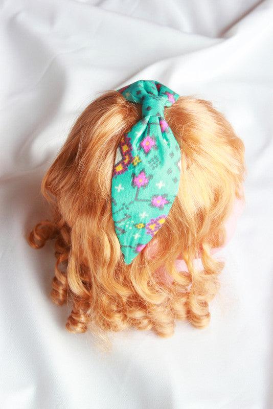 Sky Blue Wildwood Turban Hairband for Girls & Kids - Warm Sunshine Vibes Choko