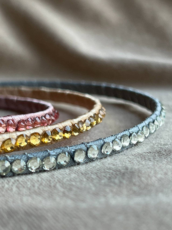 Duchess' Slender and Exquisite Crystals Hair Band - Set of 3