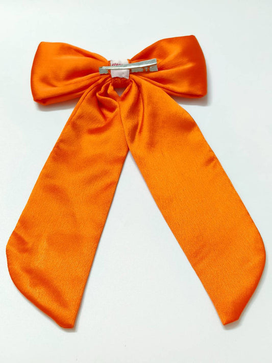 Ganesh Bow Hair Clip - Orange