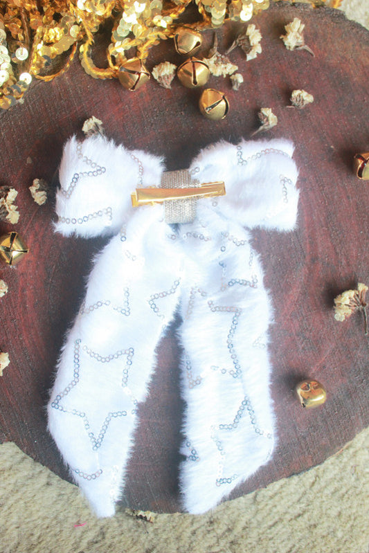 Cute Krishna Printed Bowie Hair Clip for Girls & Kids - Mustard