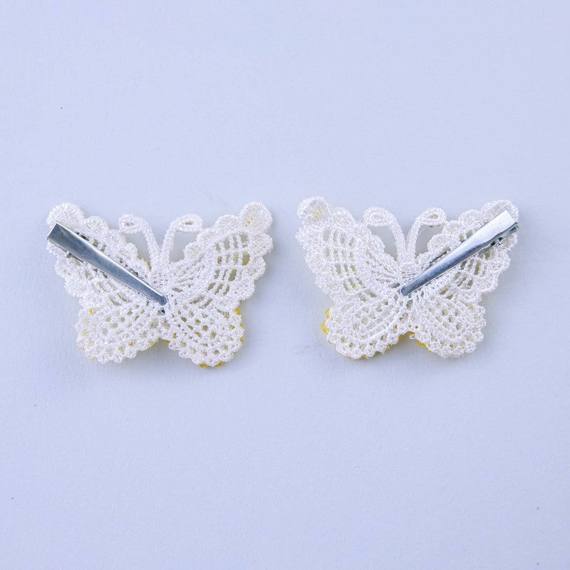 Choko Yellow Butterfly Bead Clips