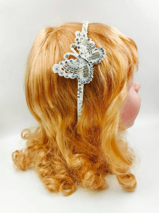 Silver Butterfly-Shaped Hairband - Choko Kids' Accessory