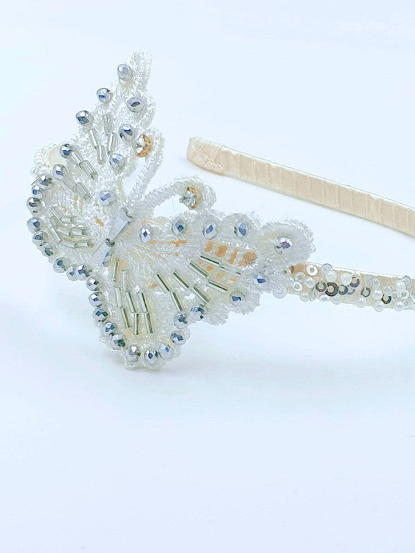 Silver Butterfly-Shaped Hairband - Choko Kids' Accessory