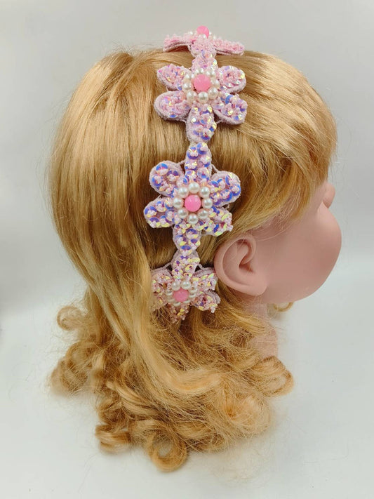 Choko Princess Pink Sequin Hairband for Girls
