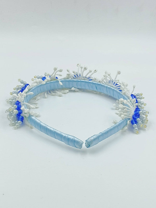 Choko Blue Ocean Bloom Kids Hairband for Girls