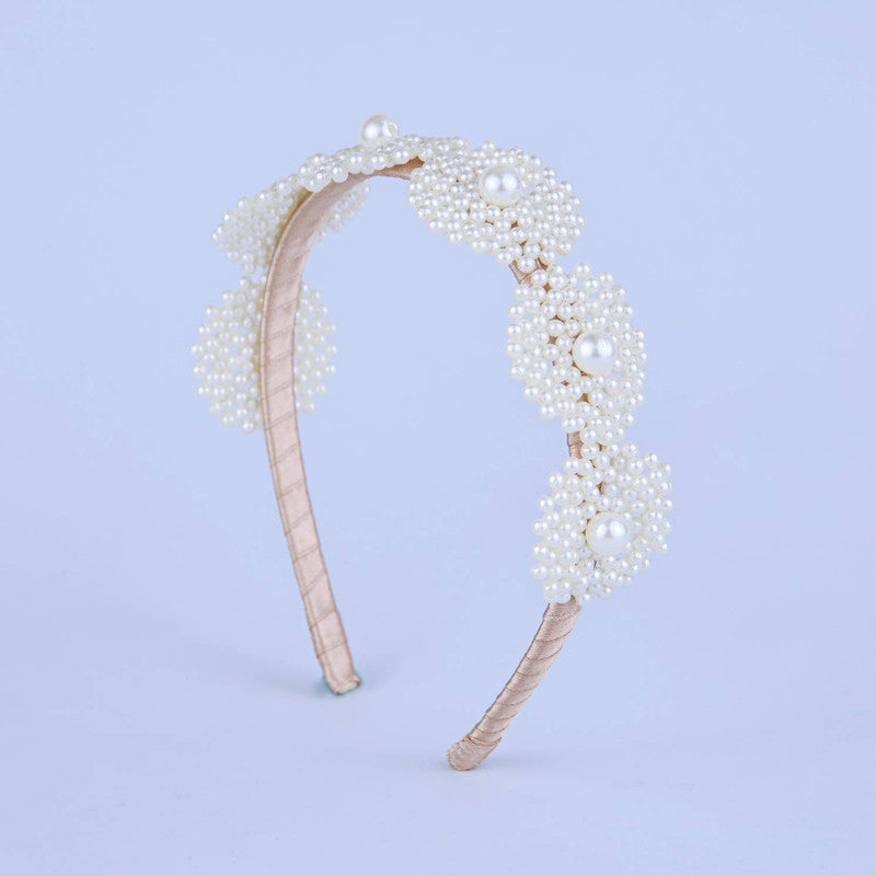 Ivory Pearl Blossom Hairband for Girls - Choko Kids' Accessory
