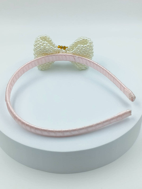 Pink Pearl Beaded Hairband for Girls - Choko Kids' Accessory