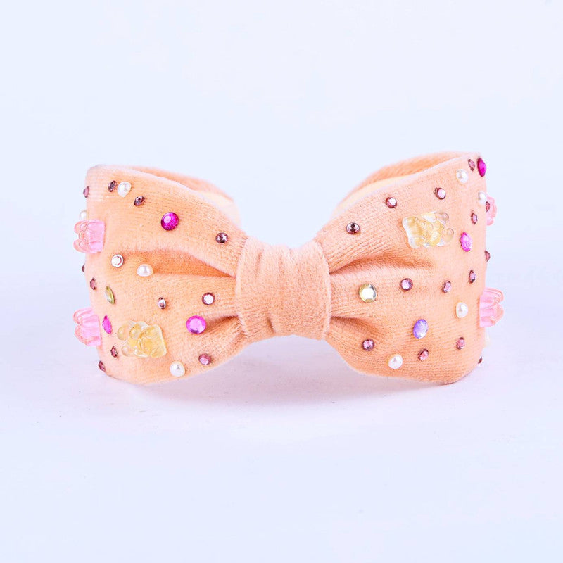 Choko - Kids Bejeweled Hairband for Girls - Peach, Orange
