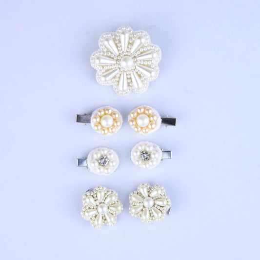 Choko Blush Blossom Bead Hairclips for Girls