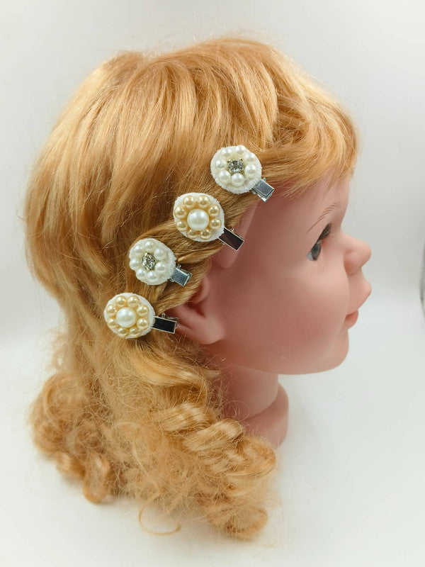 Choko Blush Blossom Bead Hairclips for Girls