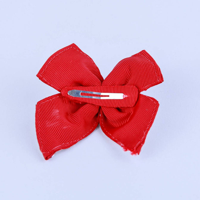 Red Beaded Bow Hairclip for Girls - Choko Kids' Accessory