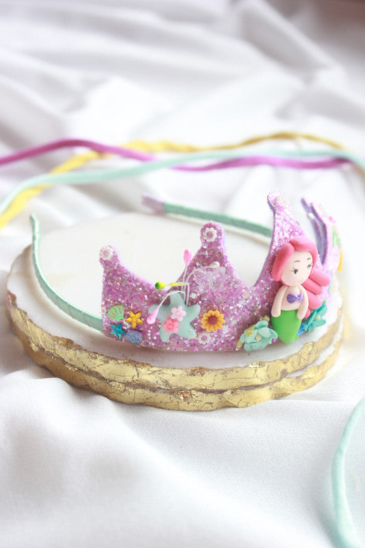 Ocean Song Ariel Crown Hairband for Girls & Kids - Merino Wool & Nautical Magic Choko