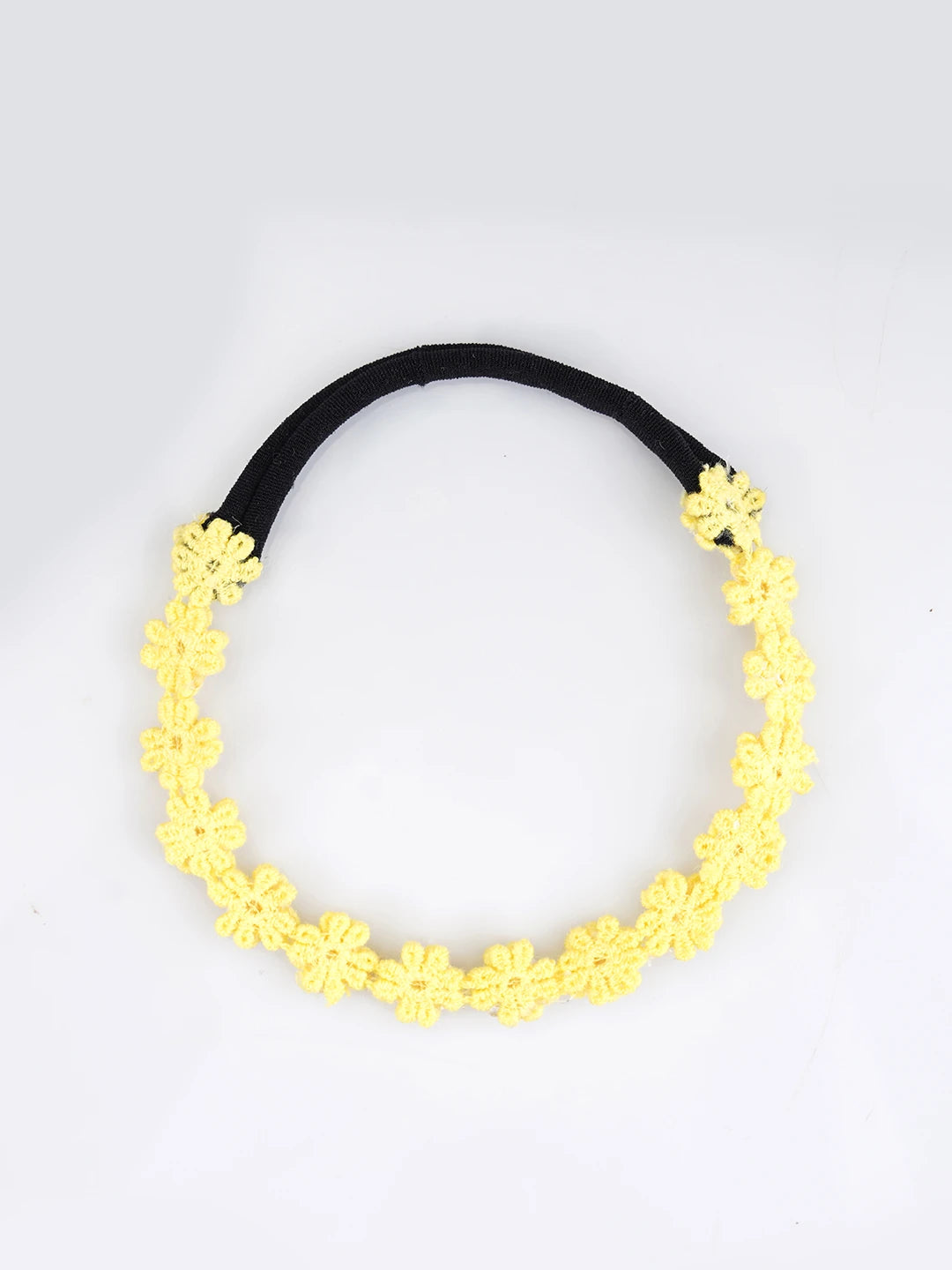 Choko Yellow Floral Beaded Hair Band Sunshine Blooms for Girls - Choko