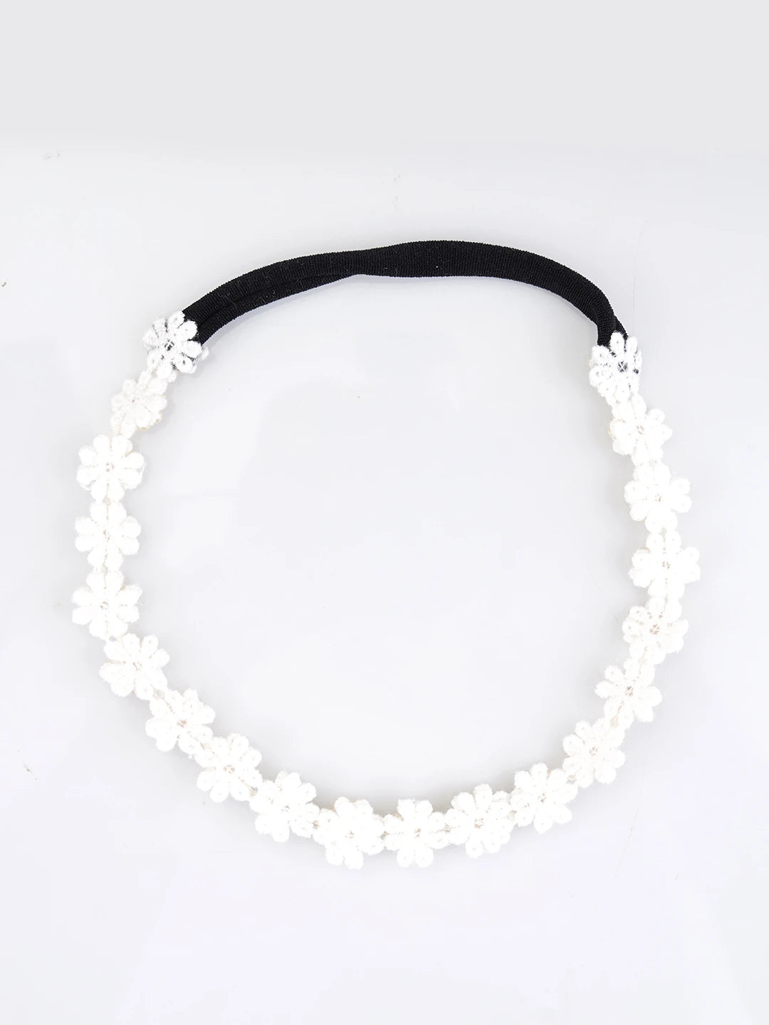 Choko White Floral Beaded Hair Band Pearl Blossom for Girls - Choko