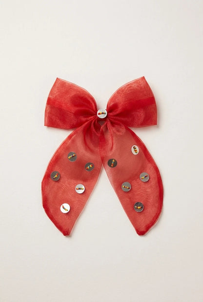 Choko Bow Alligator Hair Clip Red, Simple & Stylish for Girls - Choko