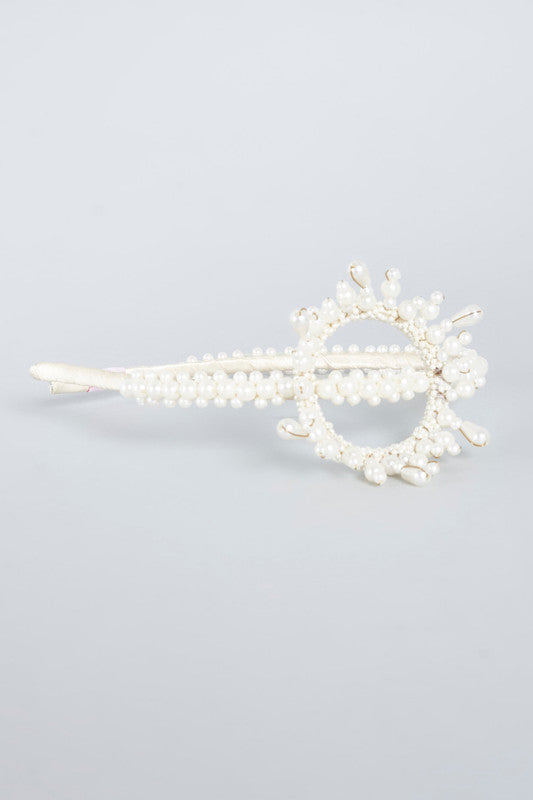 Choko – Snow Queen’s Crown Pearl Hairband for Girls & Kids – Off White