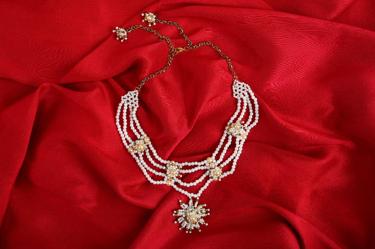Noble's Grace Pearl Necklace - Handcrafted Jewellery For Kids