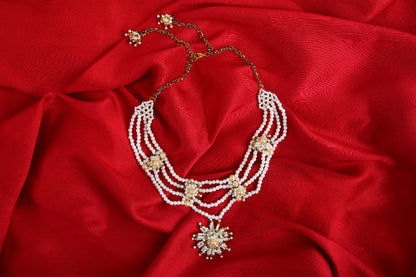 Noble's Grace Pearl Necklace - Handcrafted Jewellery For Kids
