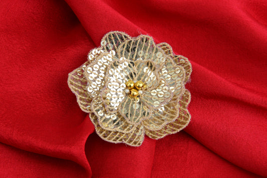 The Carina Designer Handmade Clip
OR
Sequin & Pearls Floral Hairclip