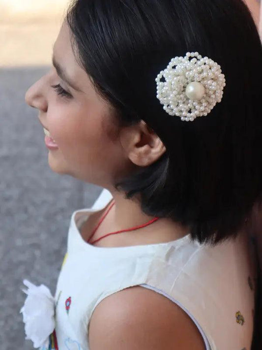Pearl Harmony Hair Comb Choko