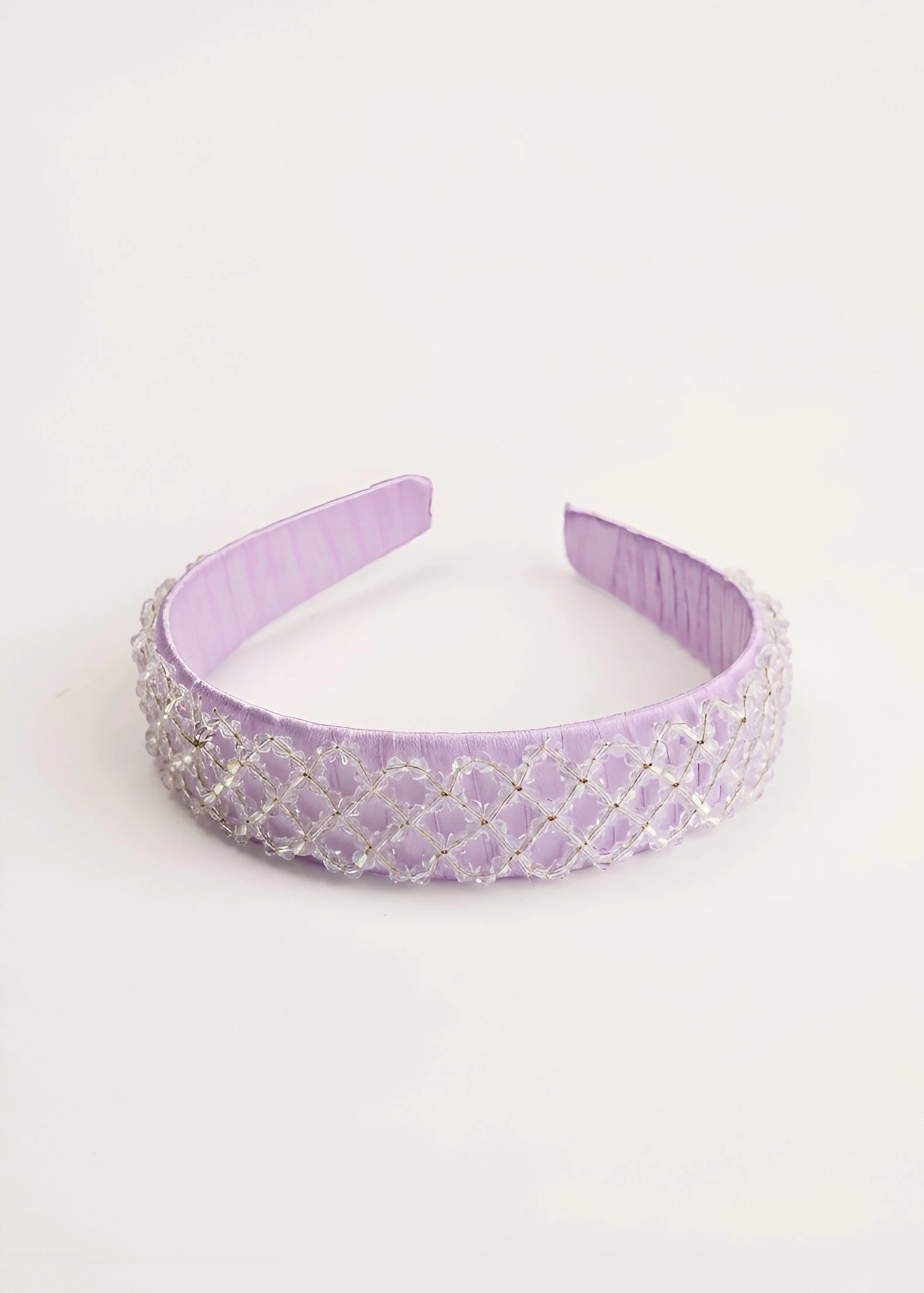 Choko Beaded Crystal Hairband for Girls - Lavender - Choko