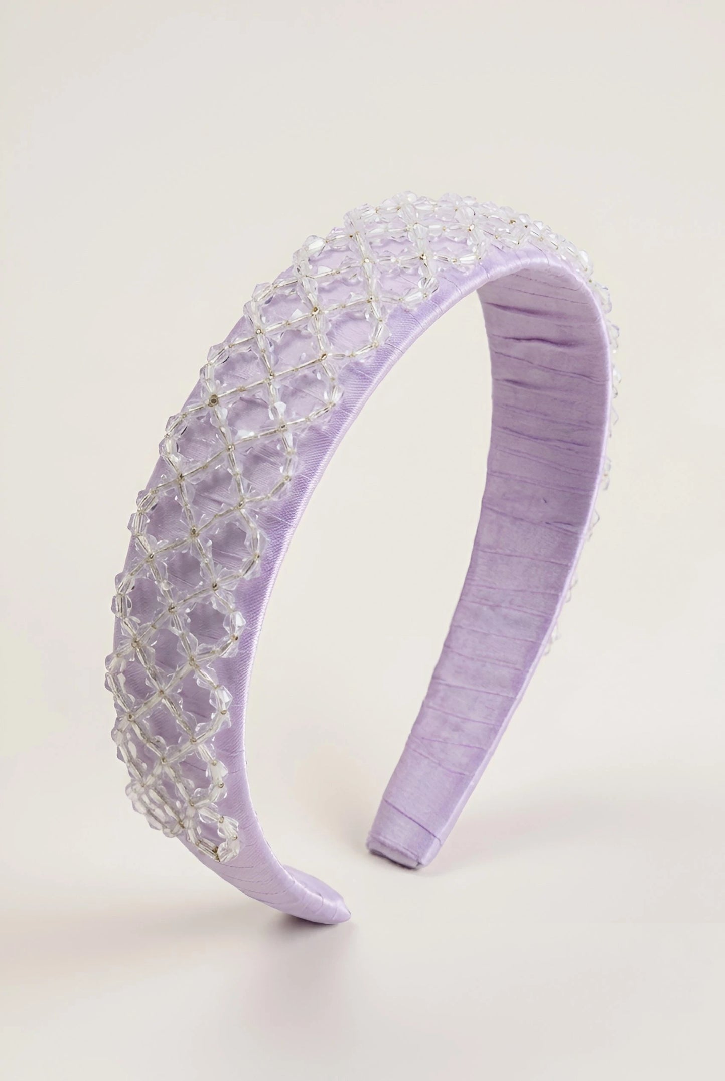 Choko Beaded Crystal Hairband for Girls - Lavender - Choko