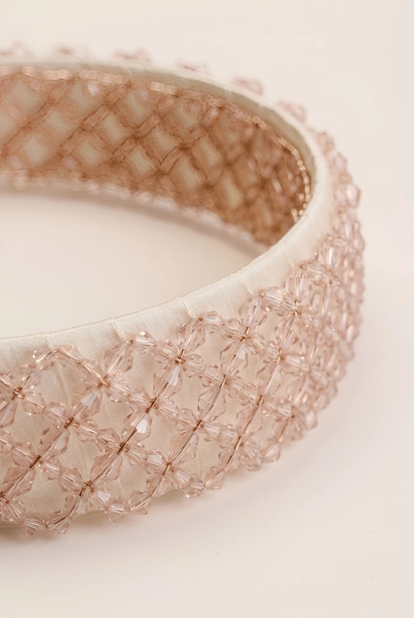 Choko Beaded Crystal Hairband for Girls - Pink - Choko