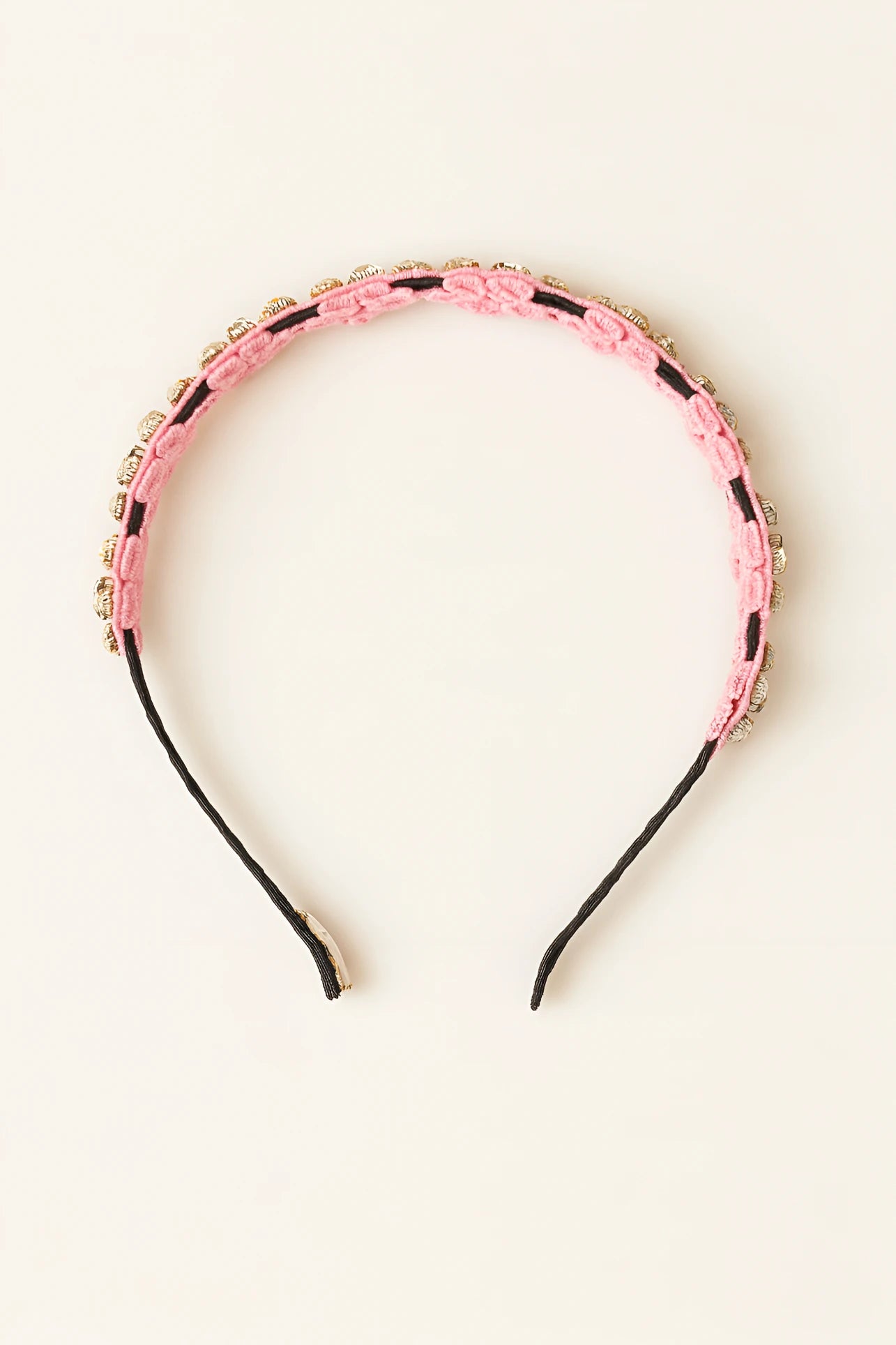 Choko Rhinestone Floral Hairband for Girls - Pink - Choko