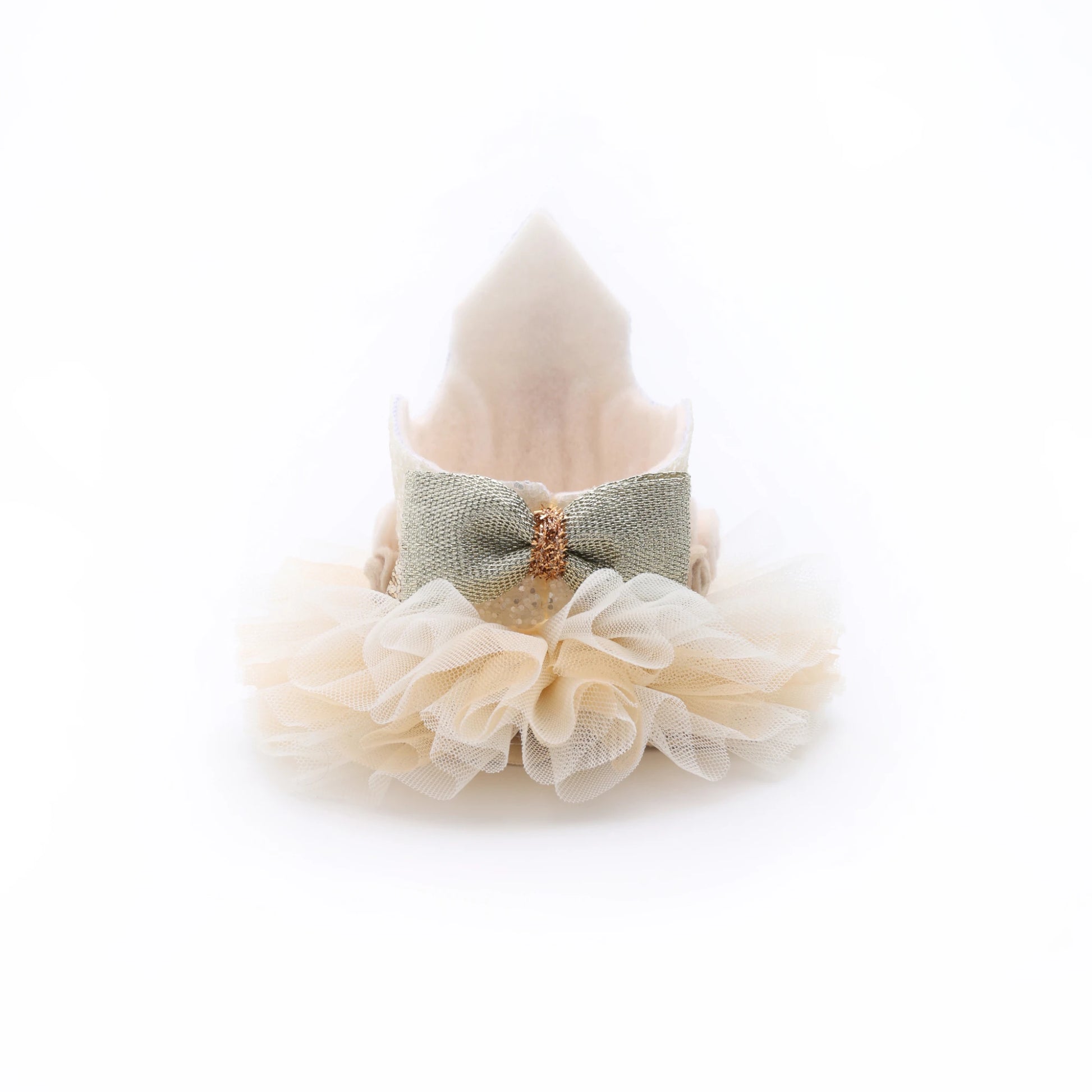 Baby Girl 1st Birthday Crown Hair Band - Cream Gold Floral | Choko - Choko