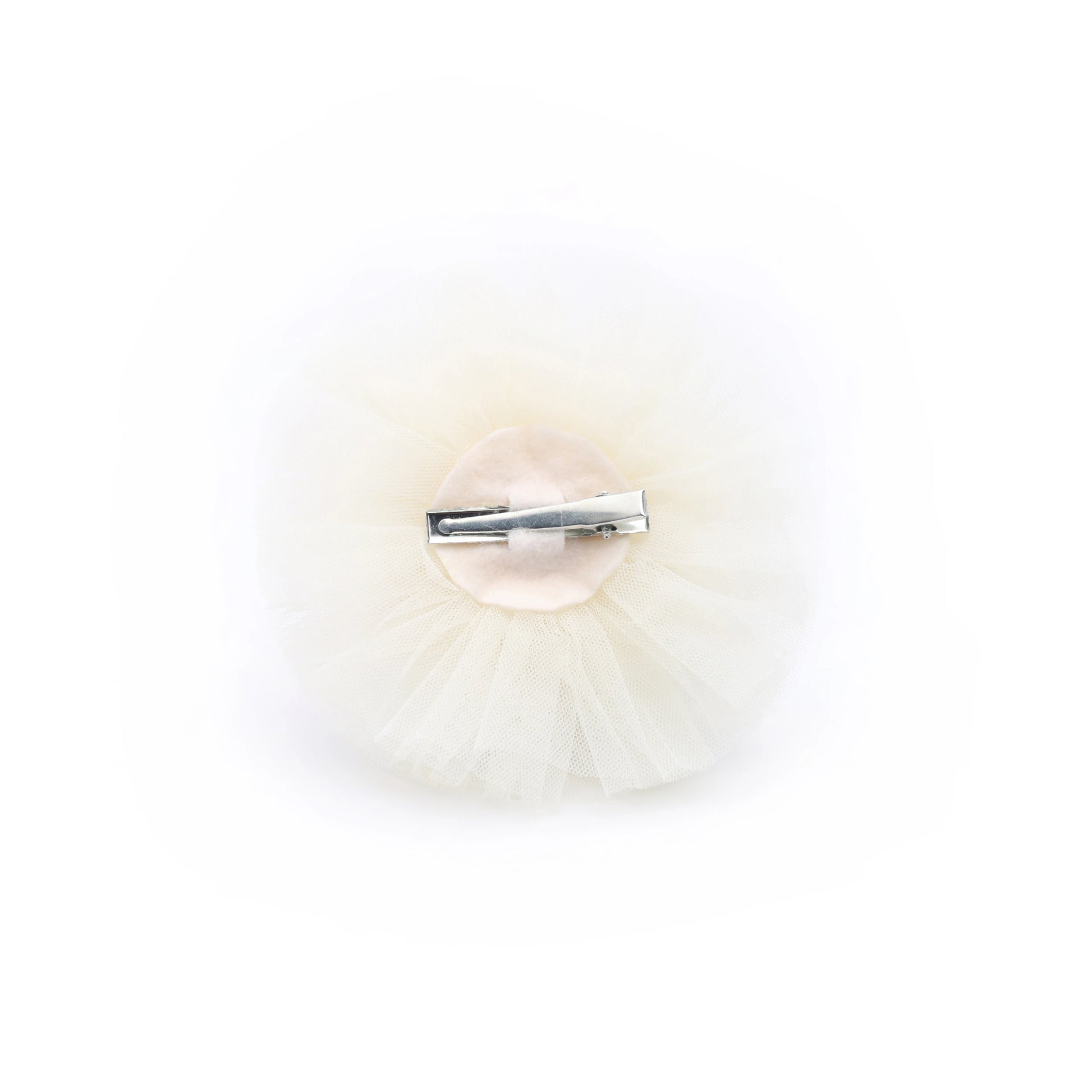 Baby Girl Birthday Crown Hair Clip - Beige Gold Rhinestone Pearl | Choko - Choko