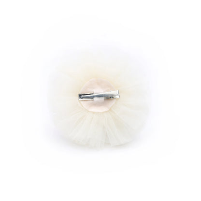 Baby Girl Birthday Crown Hair Clip - Beige Gold Rhinestone Pearl | Choko - Choko