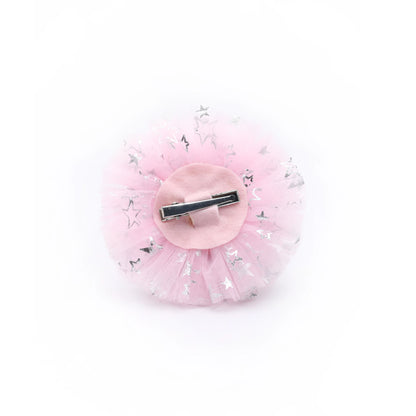 Baby Girl Birthday Glitter Crown Hair Clip - Pink Gold Bow | Choko - Choko