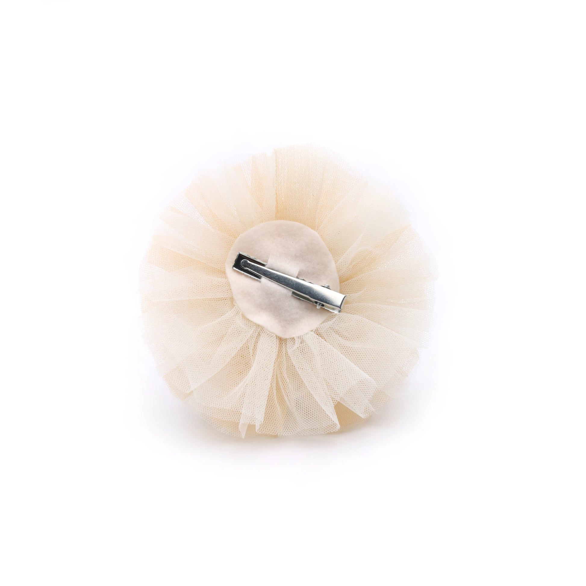 Baby Girl Birthday Crown Hair Clip - Gold Beige Pearl Bow | Choko - Choko