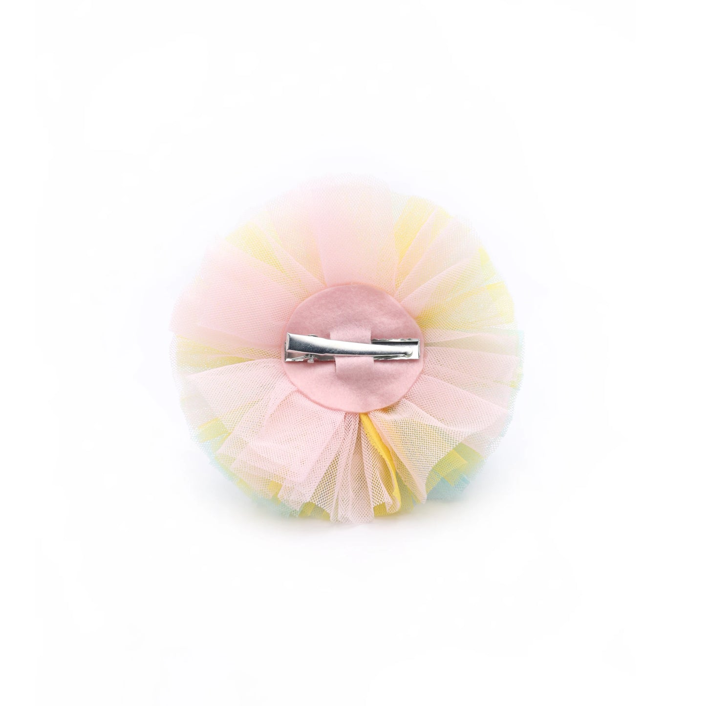 Baby Girl Birthday Rainbow Crown Hair Clip - Blue Mix Pearl Bow | Choko - Choko