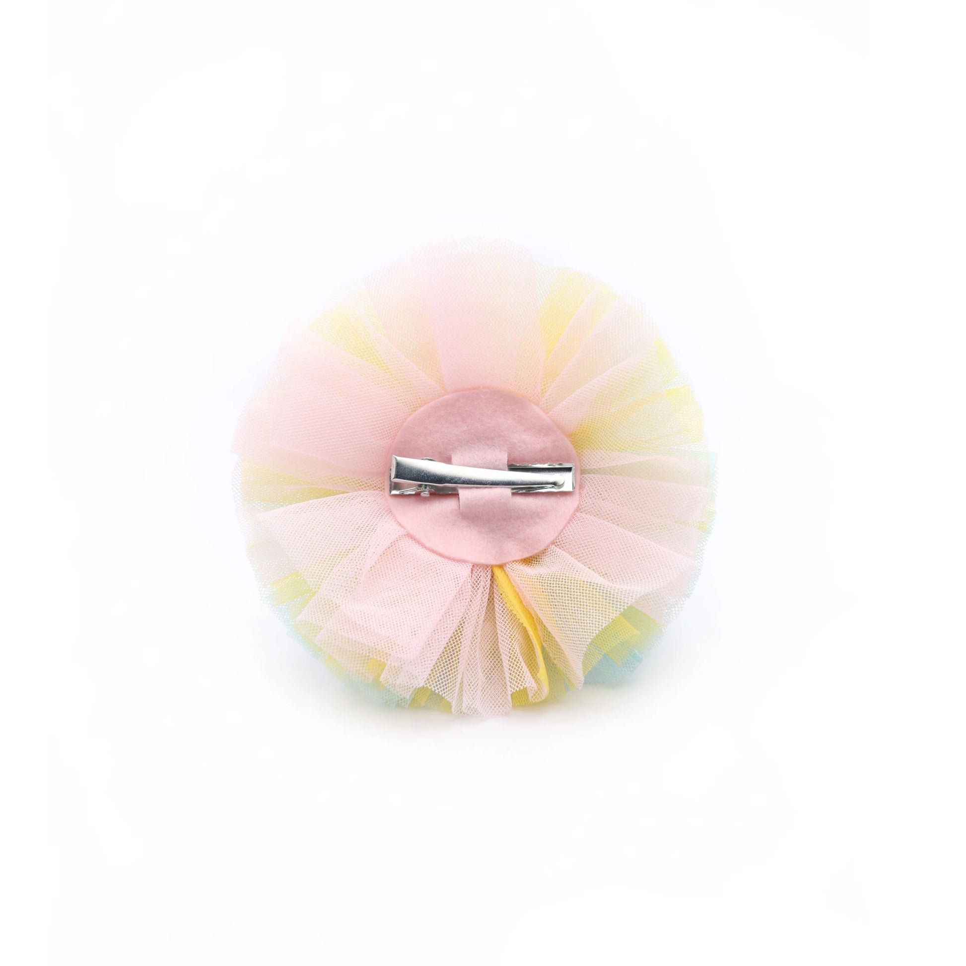 Baby Girl Birthday Rainbow Crown Hair Clip - Blue Mix Pearl Bow | Choko - Choko