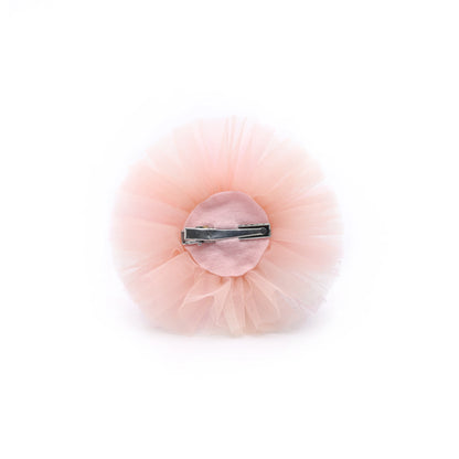 Girls 3rd Birthday Crown Hair Clip - Pink Roses & Tulle | Choko - Choko